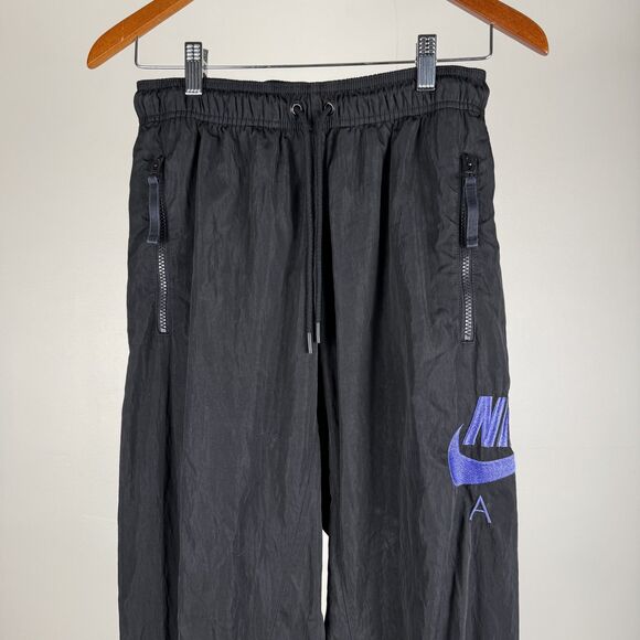 Nike Air Track Pants Purple Embroidered Logo Joggers, "Get Over Fear Heights" - Picture 2 of 9